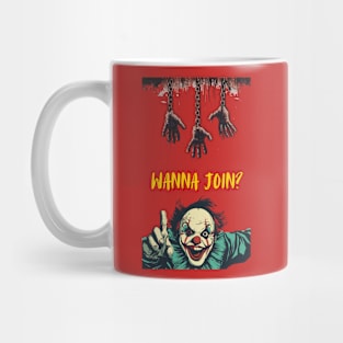 Scary Clown Wants to Show his Room Mug